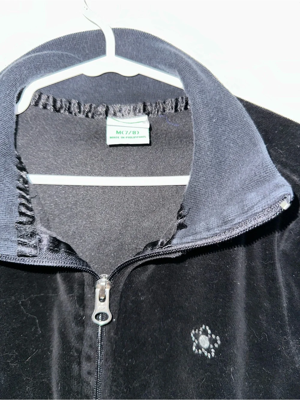 Circo Black Velvet Like Jacket Size M (7/8) Girls